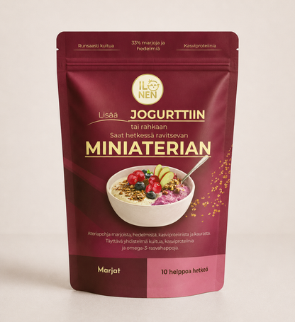 Miniateriaseos jugurttiin tai rahkaan marjat 230g