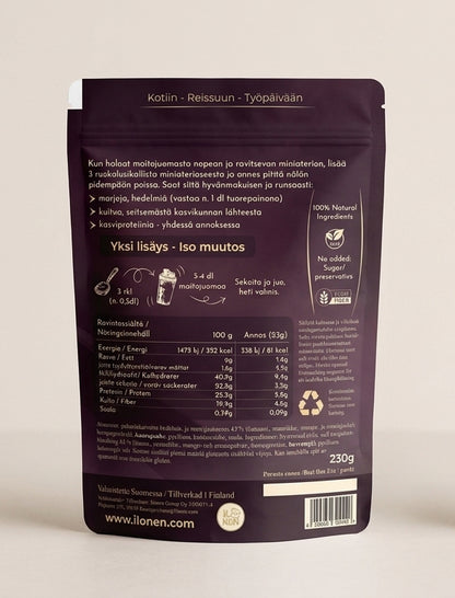 Miniateriaseos juomaan mansikka mango 230g